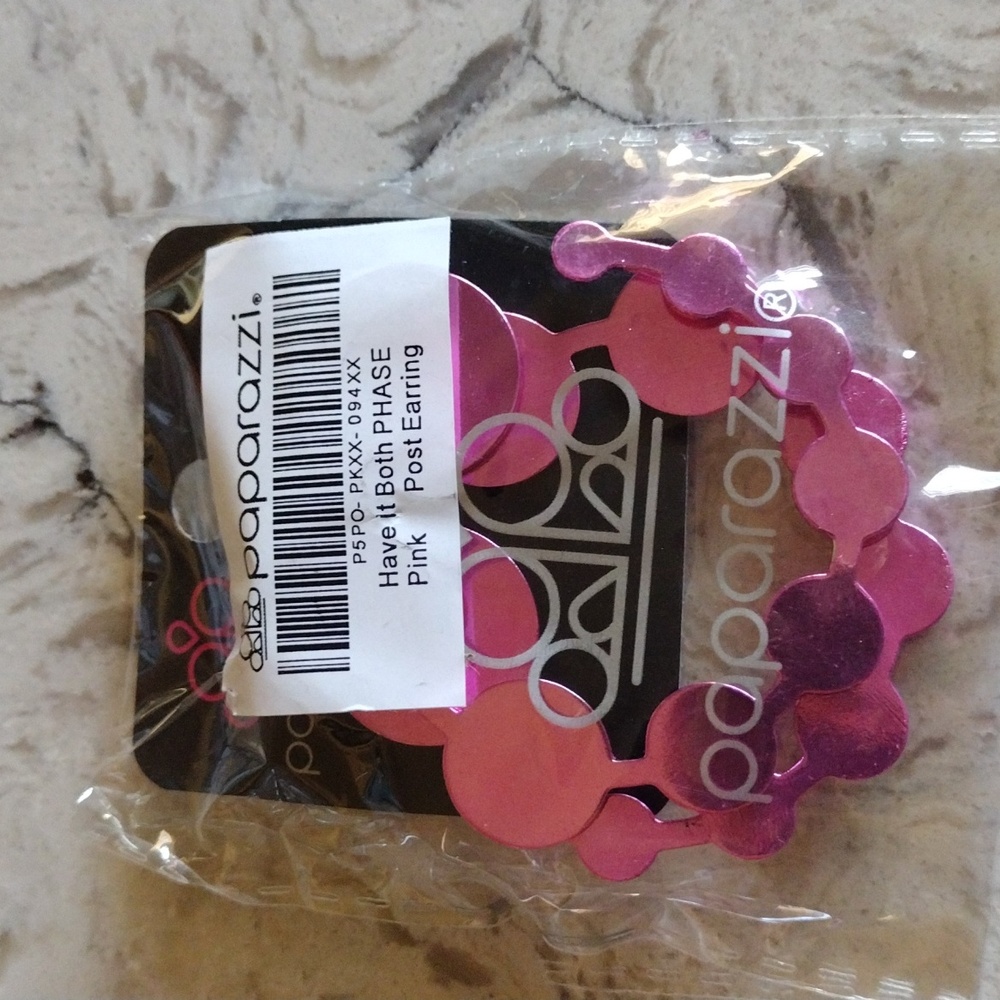 Paparazzi Have it Both Phase Pink Post earrings